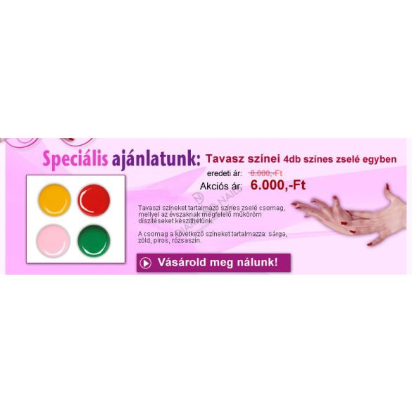 Gel Primavera Set en 4 Colores