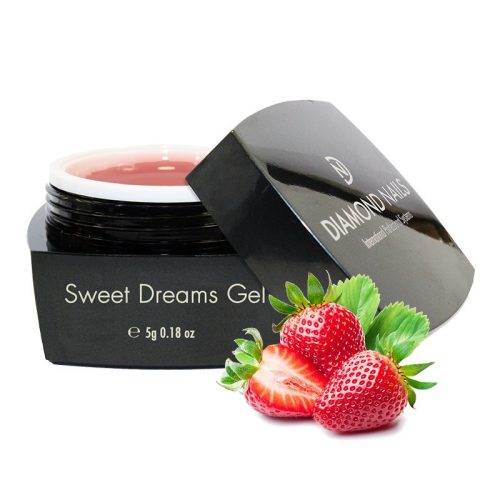 Diamond Nails Sweet Dreams Gel - Clear - Gel de Construcción para Uñas - Aroma a Fresa - 5g