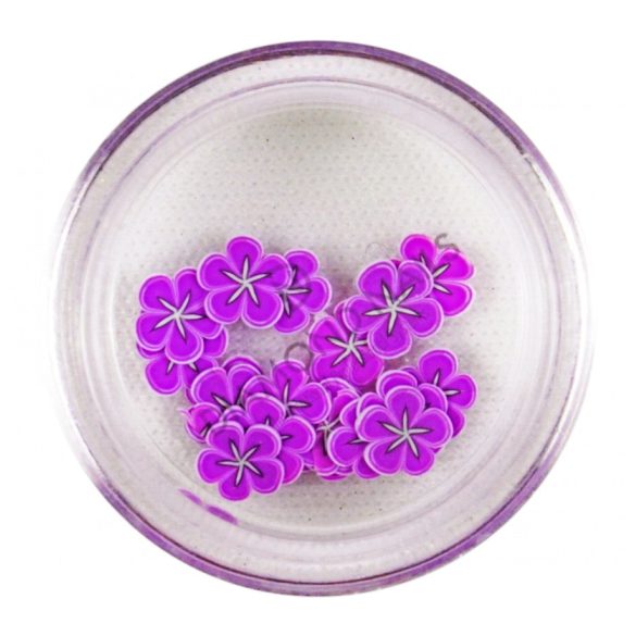 Fimos de flores - violeta oscuro