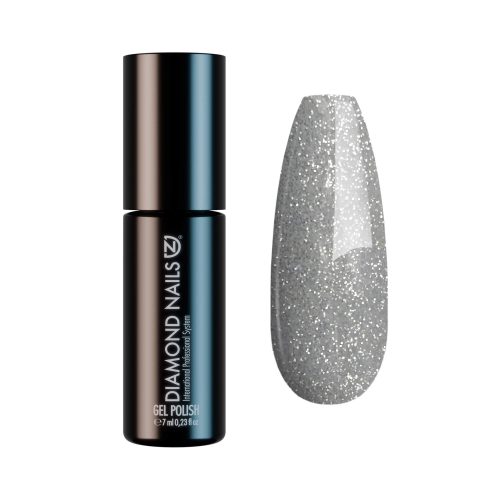 Diamond Nails Gel Esmalte Semipermanente – Plata Brillante – DN105 – 7ml – HEMA Free