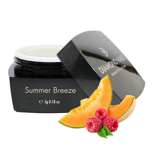Gel Summer Breeze clear para construcción de uñas resistentes con acabado transparente y brillante