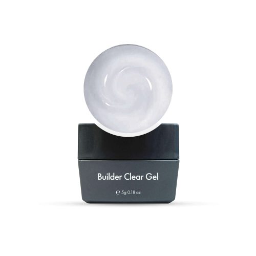 Builder gel clear para construcción de uñas resistentes con acabado transparente y brillante 5g