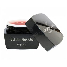 Builder gel rosa para construcción de uñas resistentes con acabado natural y uniforme 5g