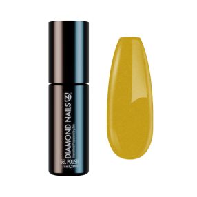 Gel esmalte semipermanente amarillo mostaza DN059 para uñas brillantes y duraderas 7ml