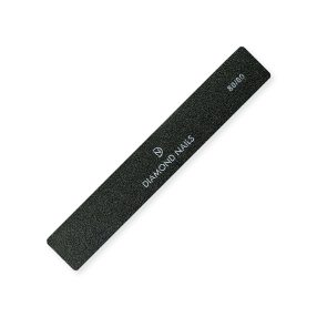 Lima recta negra 80/80 ideal para limado intensivo y reducción de grosor en uñas artificiales resistentes