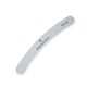 Lima banana gris grano 80/180 para desbaste inicial y acabado suave en uñas de gel y acrílico con forma ergonómica