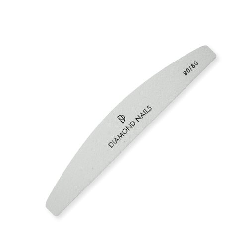 Lima curva blanca 80/80 ideal para trabajos intensivos de limado y reducción de grosor en uñas artificiales