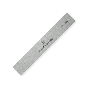 Lima rectangular gris grano 100/100 para limado fuerte y controlado en uñas de gel y acrílico con alta precisión
