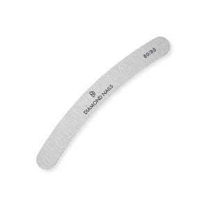 Lima banana gris grano 80/80 ultra grueso para desbaste rápido y eliminación eficaz de gel y acrílico con control