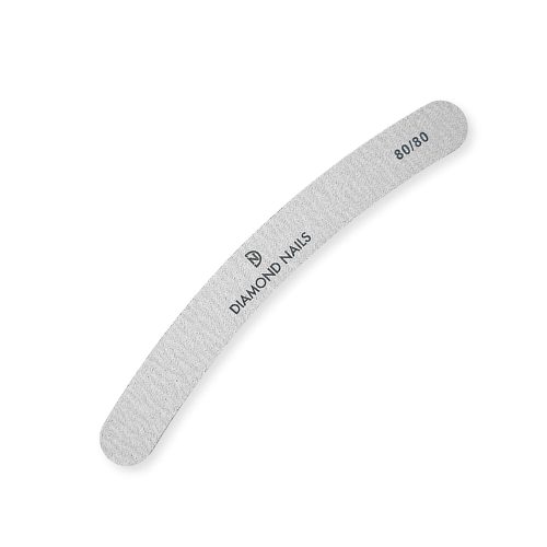 Lima banana gris grano 80/80 ultra grueso para desbaste rápido y eliminación eficaz de gel y acrílico con control