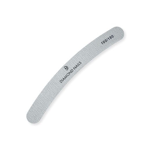 Lima banana gris grano 100/180 para dar forma precisa y suavizar uñas de gel y acrílico con acabado uniforme
