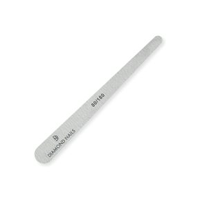 Lima en forma de gota gris grano 80/180 para desbaste inicial y acabado suave en uñas de gel y acrílico con precisión