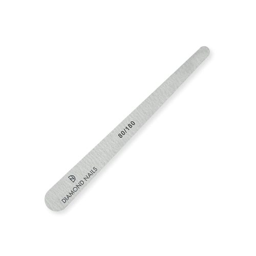 Lima en forma de gota gris grano 80/180 para desbaste inicial y acabado suave en uñas de gel y acrílico con precisión