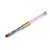 Pincel constructor rosa con cristales tamaño 6 para aplicación profesional de gel