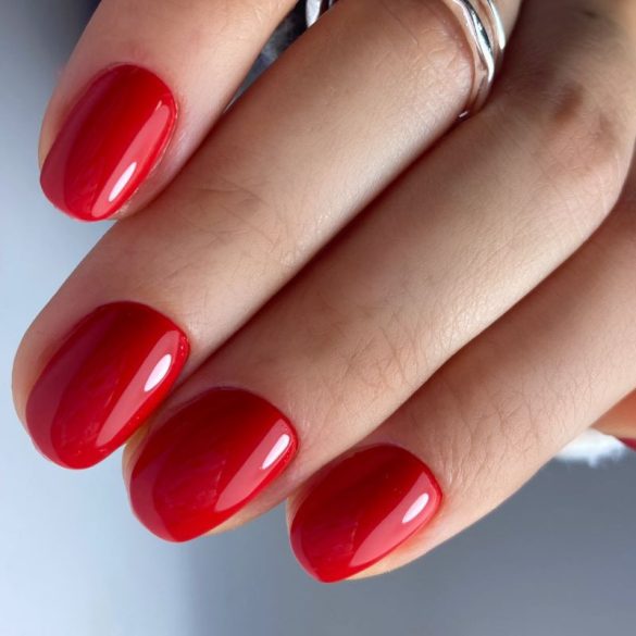 Gel esmalte 132 - Rojo Oscuro