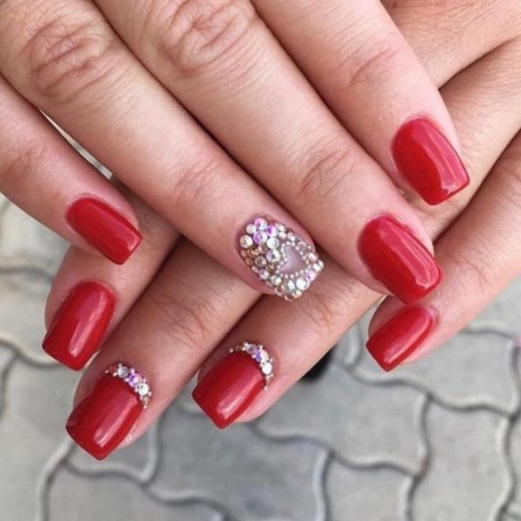 Gel esmalte 132 - Rojo Oscuro