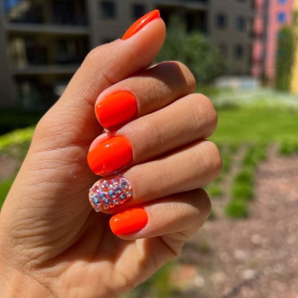Gel Esmalte 150 – Naranja Brillante