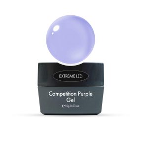 Gel Extreme LED competición púrpura para uñas fuertes con curado rápido y acabado profesional