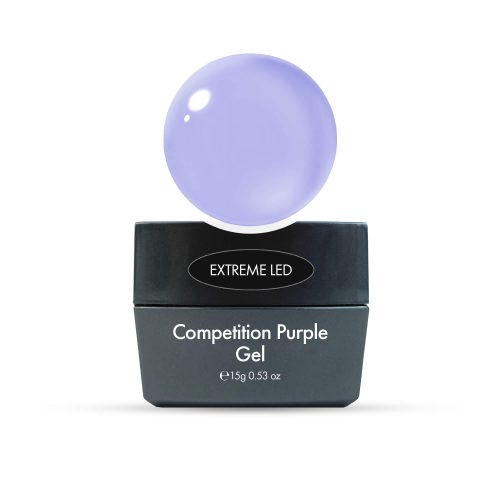 Gel Extreme LED competición púrpura para uñas fuertes con curado rápido y acabado profesional