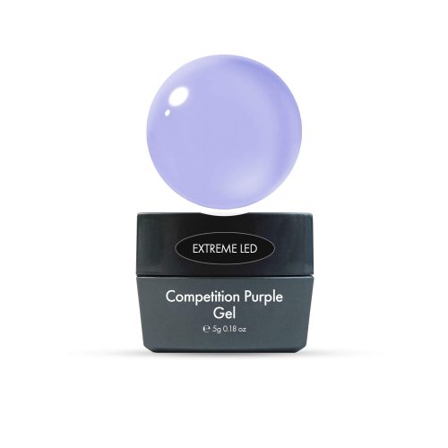 Gel Extreme LED competición púrpura para uñas resistentes con curado rápido y acabado profesional
