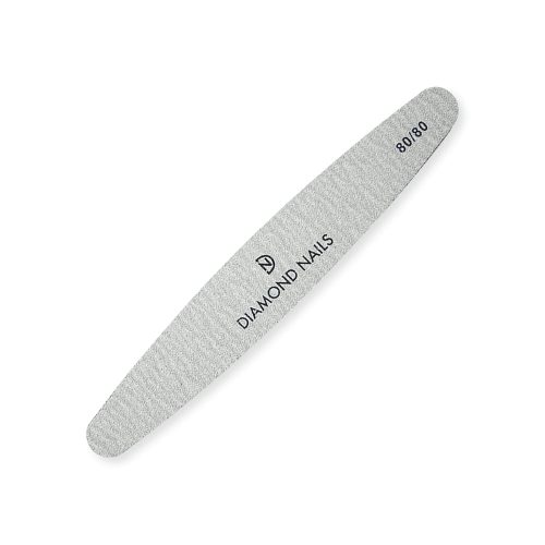 Lima oval gris 80/80 ideal para limado intensivo y reducción de grosor en uñas artificiales resistentes