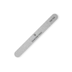 Lima gris recta 100/100 ideal para dar forma inicial y reducir grosor en uñas artificiales de manera eficiente