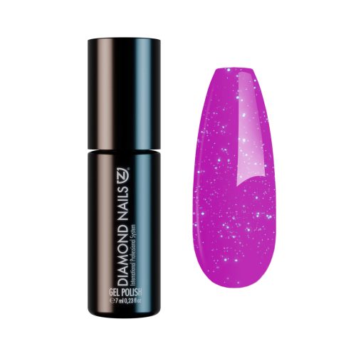 Diamond Nails Gel Esmalte - DN195 - Neón Morado Brillante 7ml Magenta Fluor Intenso
