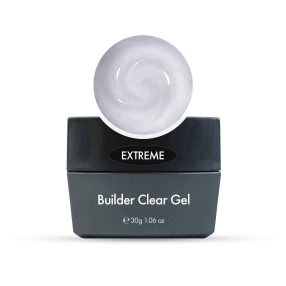 Gel constructor Extreme Builder clear transparente para uñas resistentes con acabado cristalino