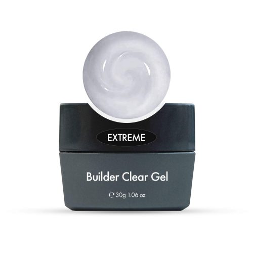 Gel constructor Extreme Builder clear transparente para uñas resistentes con acabado cristalino