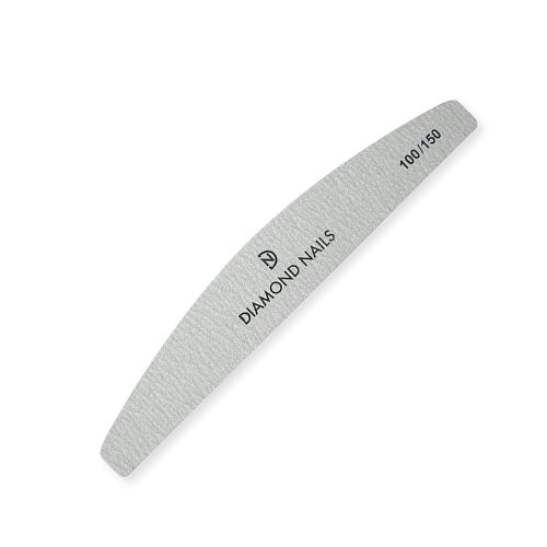 Lima media luna gris grano 100/150 para limado controlado y acabado suave en uñas de gel y acrílico