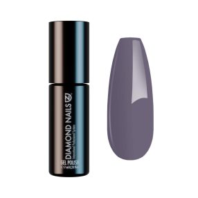 Gel esmalte semipermanente gris malva intenso para uñas elegantes y modernas