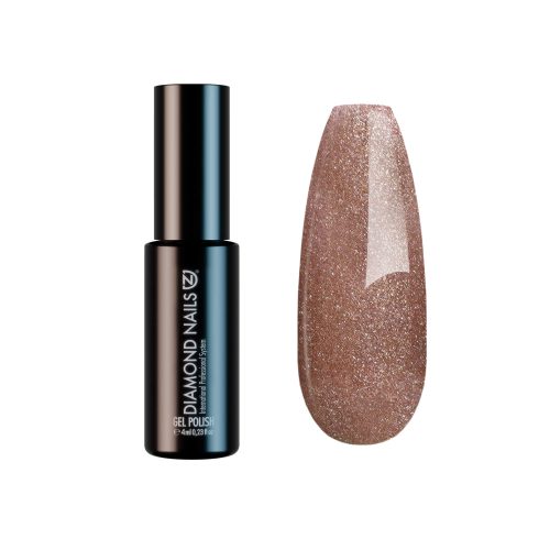 Diamond Nails Gel Esmalte Semipermanente – Rosa Oro Metalizado – DN074 – 4ml – HEMA Free