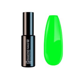 Diamond Nails Gel Esmalte Semipermanente – Verde Fluor Intenso – DN153 – 4ml – HEMA Free