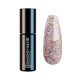 Diamond Nails Gel Esmalte Semipermanente – Rosa con Purpurina Iridiscente Multicolor – DN228 – 7ml – HEMA Free