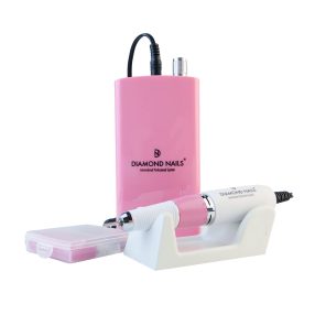 Torno de uñas profesional rosa para limado preciso y preparación eficiente de uñas artificiales