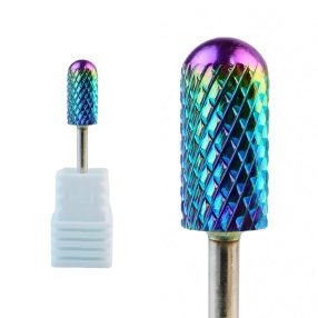 Fresa de carburo estándar multicolor para torno de uñas, diseñada para la remoción intensiva de gel y acrílico con alta eficiencia en trabajos profesionales
