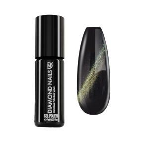 Gel esmalte magnético SKY06 con efecto verde estelar y acabado cat eye brillante para uñas modernas