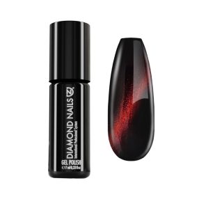 Gel esmalte magnético SKY07 con efecto rojo intenso y acabado cat eye brillante para uñas elegantes
