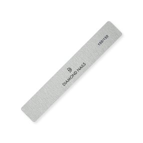 Lima rectangular gris grano 100/150 para limado controlado y acabado suave en uñas de gel y acrílico