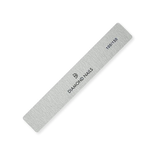 Lima rectangular gris grano 100/150 para limado controlado y acabado suave en uñas de gel y acrílico