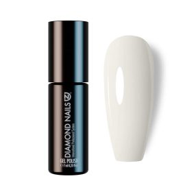 Gel esmalte Rubber Base Angel White 7ml color blanco para uñas naturales y elegantes