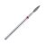 Fresa de diamante small flame para manicura rusa, diseñada para levantar y limpiar la cutícula con máxima precisión, permitiendo un trabajo detallado sin dañar la uña natural