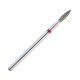 Fresa de diamante small flame para manicura rusa, diseñada para levantar y limpiar la cutícula con máxima precisión, permitiendo un trabajo detallado sin dañar la uña natural
