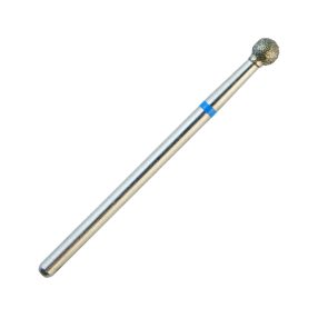 Fresa de diamante en bola para torno de uñas, ideal para la limpieza suave de la cutícula y la eliminación de piel muerta, garantizando un acabado preciso y seguro en manicura rusa