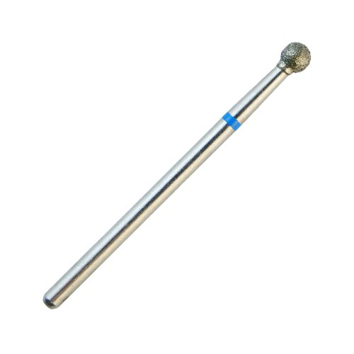 Fresa de diamante en bola para torno de uñas, ideal para la limpieza suave de la cutícula y la eliminación de piel muerta, garantizando un acabado preciso y seguro en manicura rusa