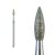 Fresa de diamante small flame para torno de uñas, diseñada para levantar y limpiar la cutícula con máxima precisión, permitiendo un trabajo detallado y seguro en manicura rusa