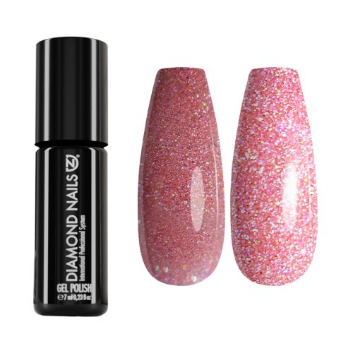 Gel esmalte reflectante MAGIC04 rosa claro con efecto flash brillante para uñas elegantes y modernas