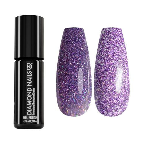 Gel esmalte reflectante MAGIC06 púrpura con efecto flash brillante para uñas modernas y elegantes