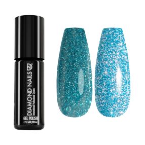 Diamond Nails Gel Esmalte – MAGIC08 – Reflectante, Flash 7ml (Turquesa Brillante)