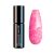Gel esmalte semipermanente rosa fiesta con partículas brillantes para uñas glamorosas